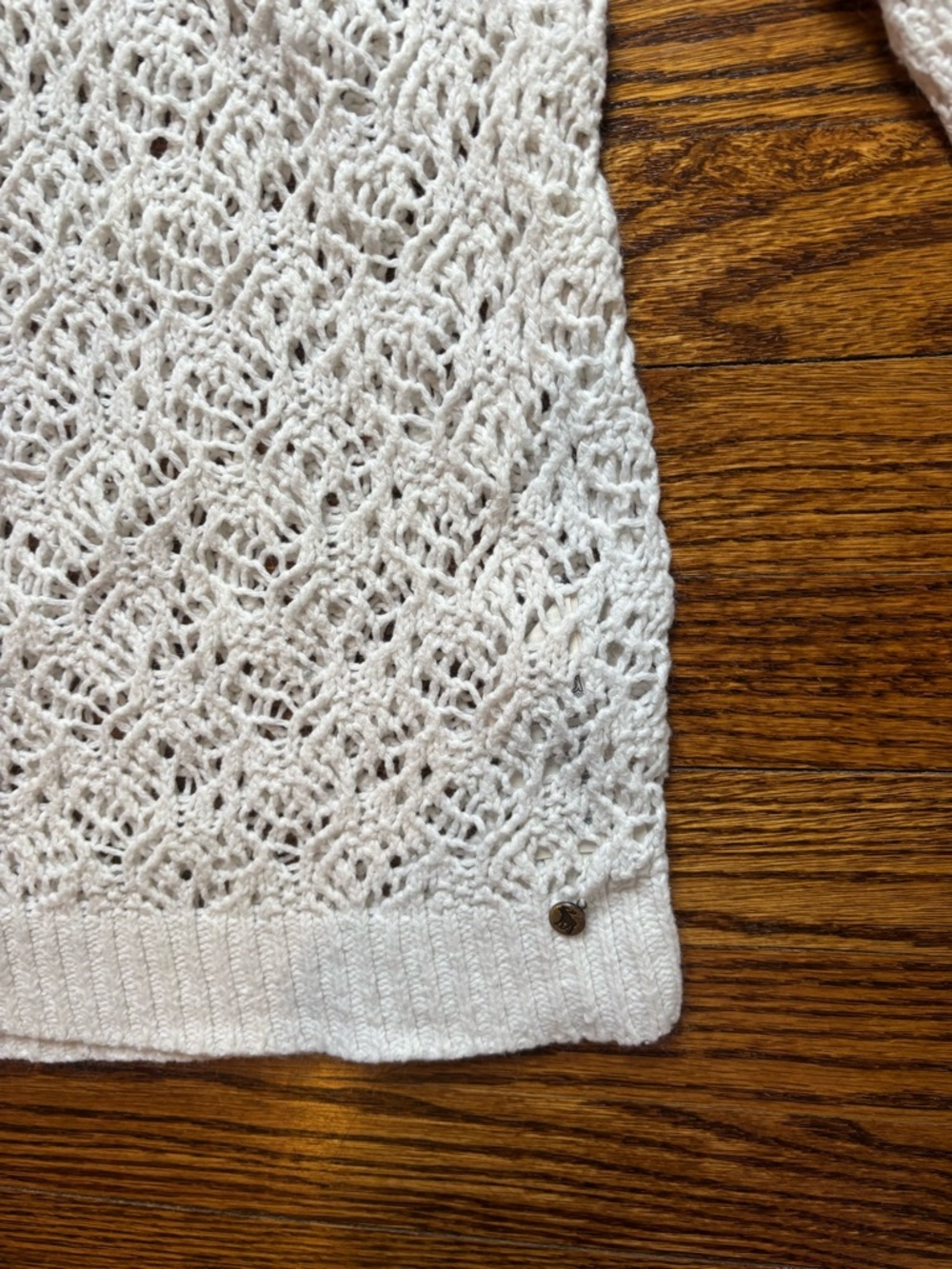 abercrombie kids Open-Knit Cream Sweater - Picture 3 of 6